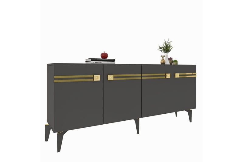 Slobidka Konsolbord 150 cm - Guld/Grafitgrå - Møbler - Borde - Aflastningsbord - Entrébord