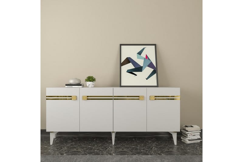 Slobidka Konsolbord 150 cm - Guld/Hvid - Møbler - Borde - Aflastningsbord - Entrébord