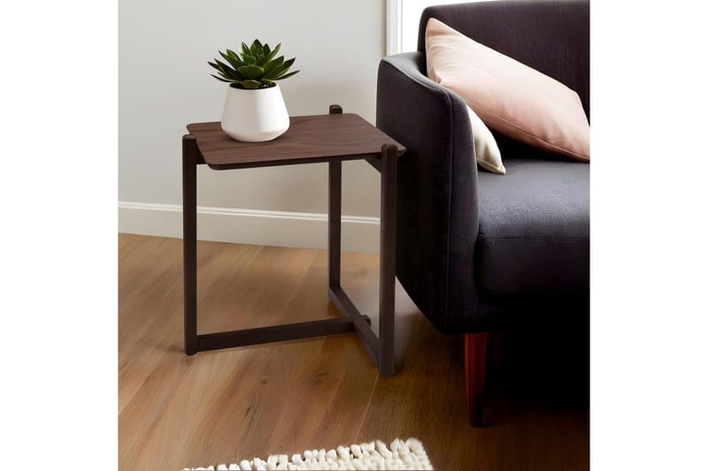 Sofabord Harven Valnød - Mørkebrun - Møbler - Borde - Aflastningsbord - Lampebord