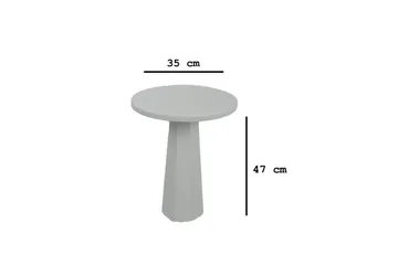 Sofabord Miu Hvid - Hvid - Møbler - Borde - Aflastningsbord - Lampebord