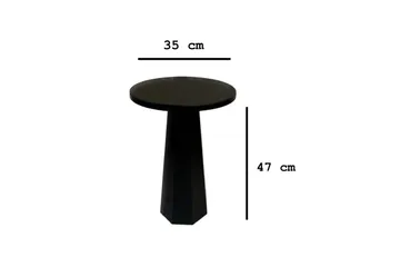 Sofabord Miu Sort - 35 x 25 x 47 cm - Møbler - Borde - Aflastningsbord - Lampebord