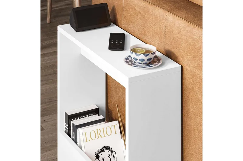 Sofabord Simpi Hvid - Hvid - Møbler - Borde - Aflastningsbord - Lampebord