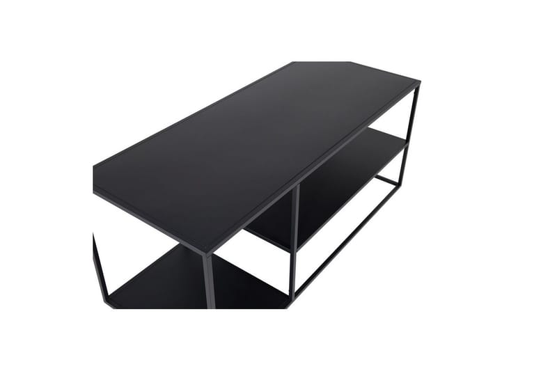 Sofabord Staal - Sort, 120x50x50 - Møbler - Borde - Aflastningsbord - Entrébord