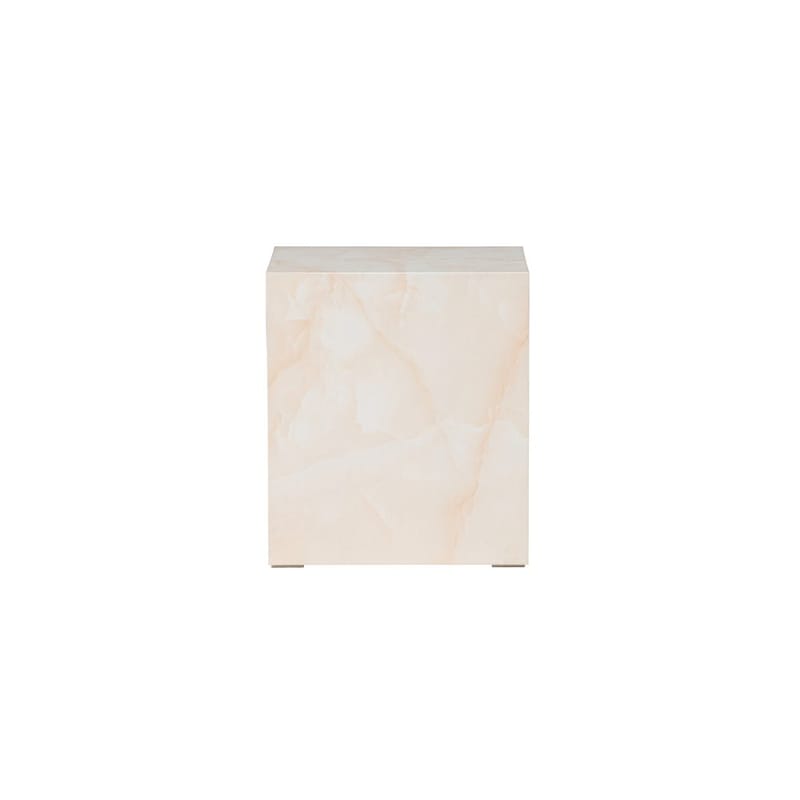Sofabord York - Lysegul, 40 x 40 - Møbler - Borde - Aflastningsbord - Lampebord