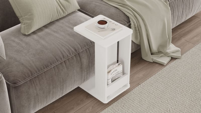 Solven Sidebord 32x42x55 cm - Hvid - Møbler - Borde - Aflastningsbord - Lampebord