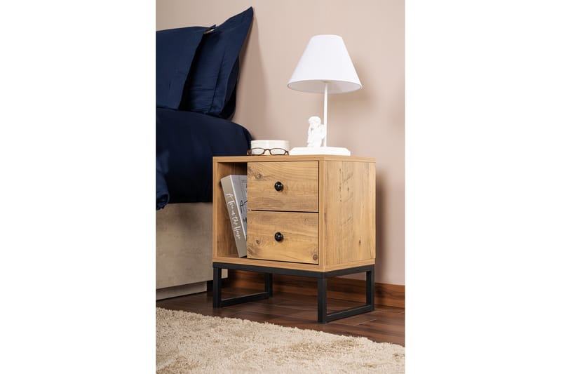 Sonali Natbord 45 cm - Træ/Sort - Møbler - Borde - Aflastningsbord - Sengebord