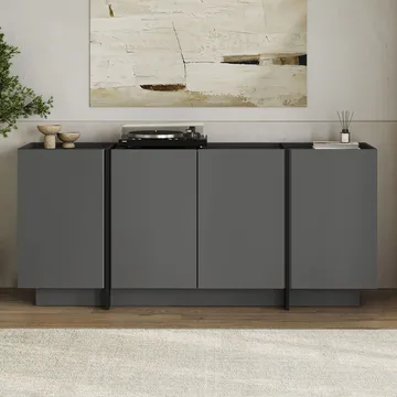 Sorlan Konsolbord 180 cm - Antracit/Sort - Møbler - Borde - Aflastningsbord - Entrébord