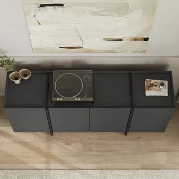 Sorlan Konsolbord 180 cm - Antracit/Sort - Møbler - Borde - Aflastningsbord - Entrébord
