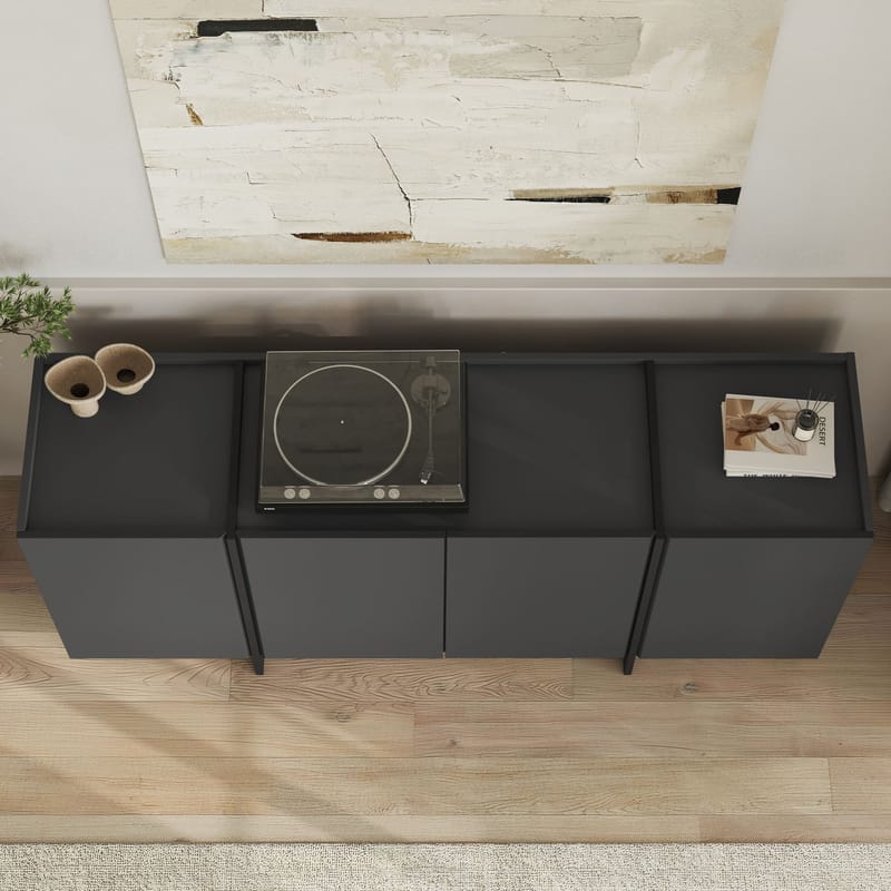 Sorlan Konsolbord 180 cm - Antracit/Sort - Møbler - Borde - Aflastningsbord - Entrébord