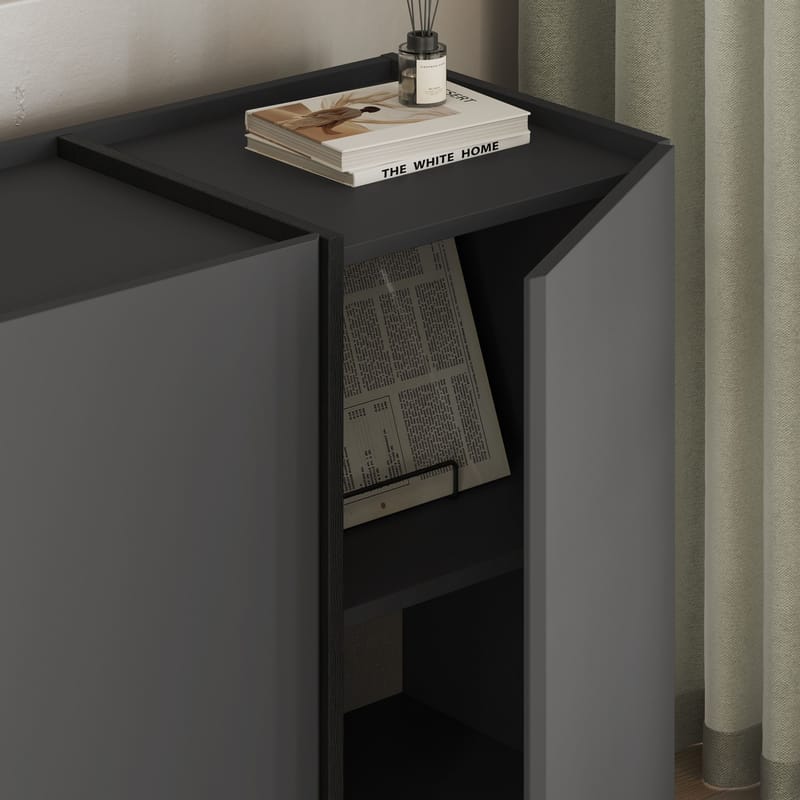 Sorlan Konsolbord 180 cm - Antracit/Sort - Møbler - Borde - Aflastningsbord - Entrébord