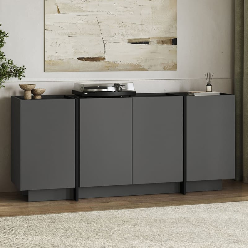 Sorlan Konsolbord 180 cm - Antracit/Sort - Møbler - Borde - Aflastningsbord - Entrébord