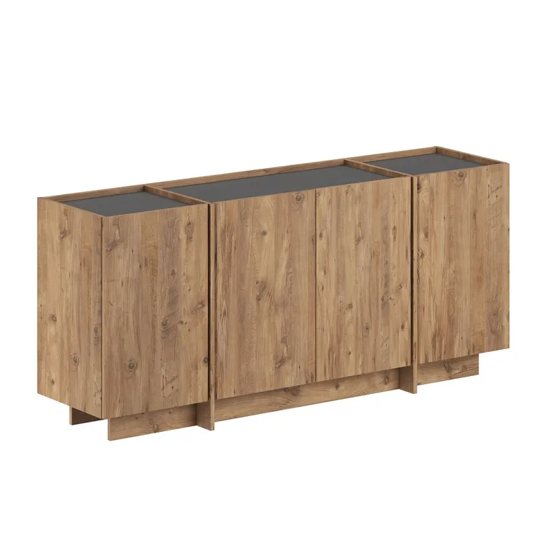 Sorlan Konsolbord 180 cm - Atlantic Pine, antracit - Møbler - Borde - Aflastningsbord - Entrébord
