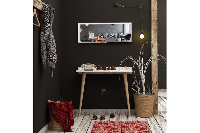 Sqandie skrivebord mod væg - Hvid - Møbler - Borde - Aflastningsbord