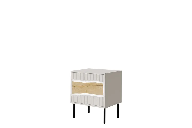 Stintino Sengebord 51 cm - Beige/Brun - Møbler - Borde - Aflastningsbord - Sengebord