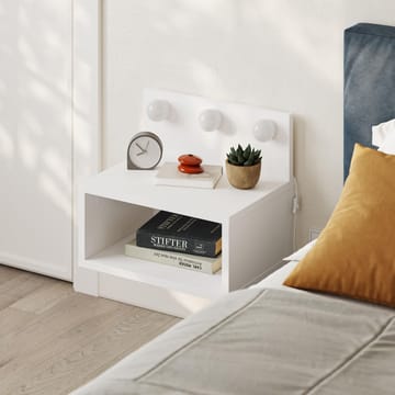 Sumira Sengebord 40 cm - Hvid - Møbler - Borde - Aflastningsbord - Sengebord