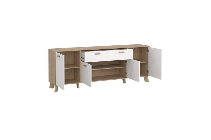 Sumita Konsolbord 196 cm - Natur/Hvid - Møbler - Borde - Aflastningsbord - Entrébord