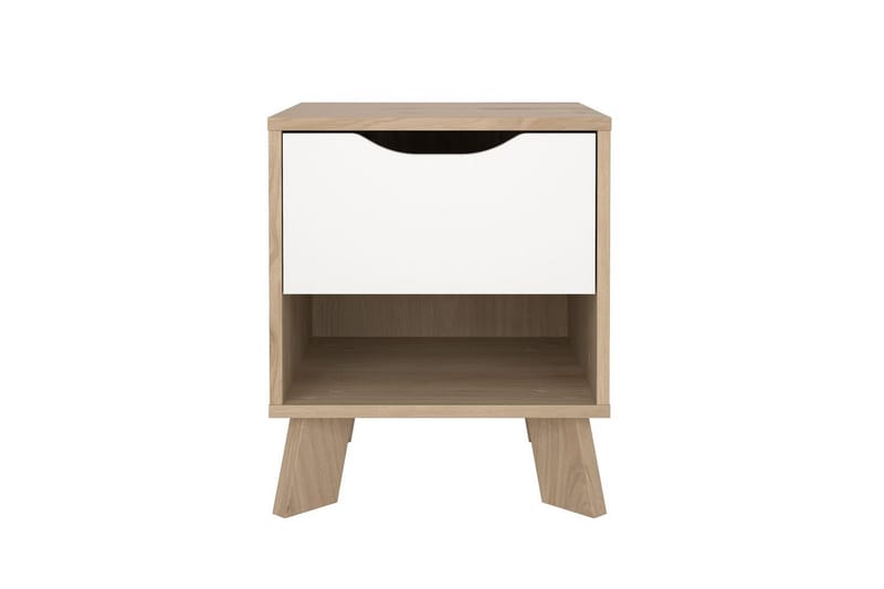 Sumita Natbord 40 cm - Brun/Hvid - Møbler - Borde - Aflastningsbord - Sengebord