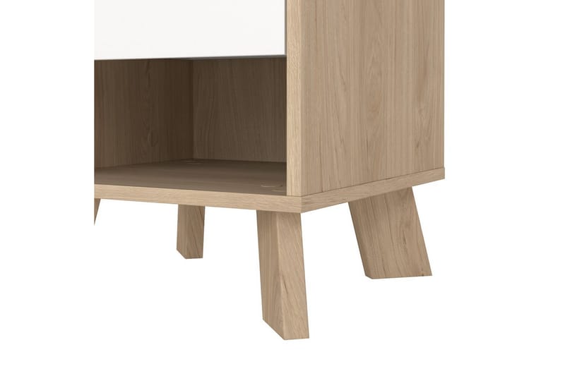 Sumita Natbord 40 cm - Brun/Hvid - Møbler - Borde - Aflastningsbord - Sengebord