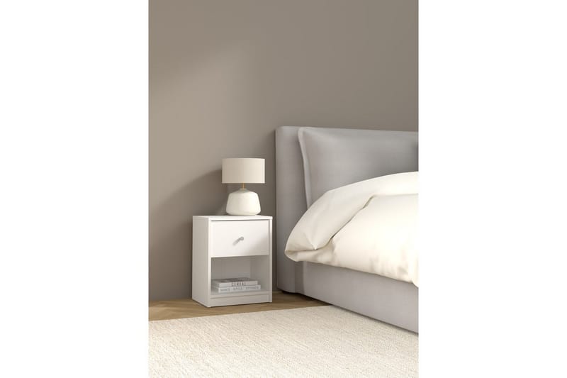 Sundra Natbord 38 cm - Hvid - Møbler - Borde - Aflastningsbord - Sengebord