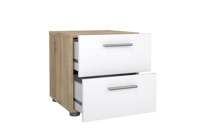 Suntia Natbord 40 cm - Hvid/Natur - Møbler - Borde - Aflastningsbord - Sengebord
