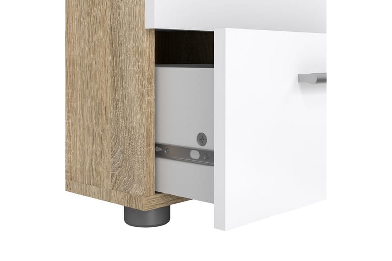 Suntia Natbord 40 cm - Hvid/Natur - Møbler - Borde - Aflastningsbord - Sengebord