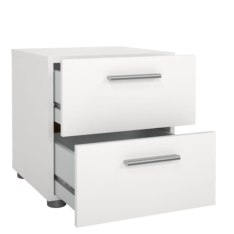 Suntia Natbord med 2 skuffer 40x40x42 cm - Møbler - Borde - Aflastningsbord - Sengebord