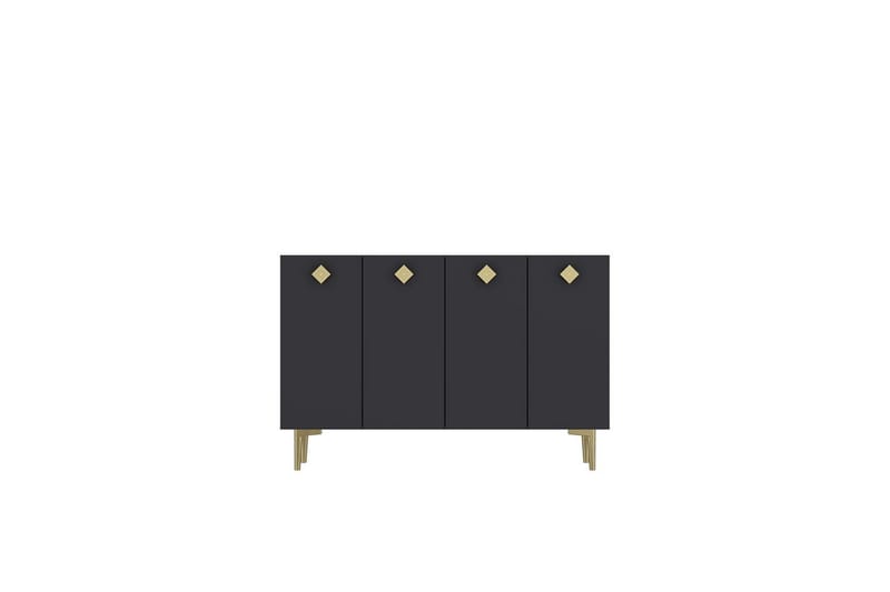 Sylas Konsolbord 120 cm - Antracit/Guld - Møbler - Borde - Aflastningsbord - Entrébord