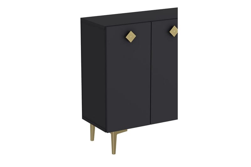 Sylas Konsolbord 120 cm - Antracit/Guld - Møbler - Borde - Aflastningsbord - Entrébord