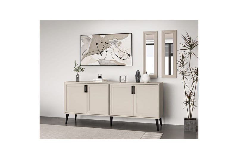 Syrri Konsolbord 180 cm - Sandsten - Møbler - Borde - Aflastningsbord - Entrébord