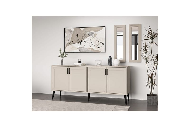 Syrri Konsolbord 180 cm - Sandsten - Møbler - Borde - Aflastningsbord - Entrébord