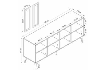 Syrri Konsolbord 180 cm - Sandsten - Møbler - Borde - Aflastningsbord - Entrébord