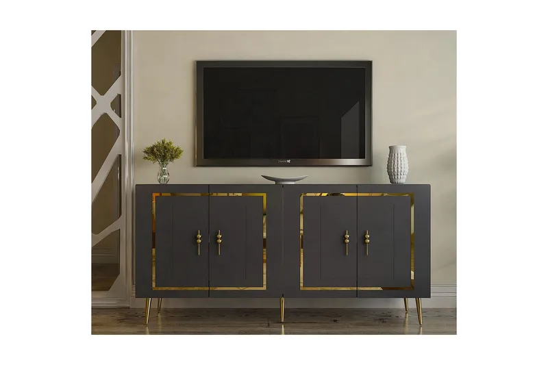 Talon Konsolbord 150 cm - Antracit/Guld - Møbler - Borde - Aflastningsbord - Entrébord