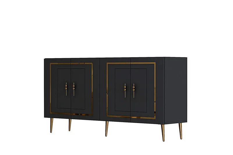 Talon Konsolbord 150 cm - Antracit/Guld - Møbler - Borde - Aflastningsbord - Entrébord