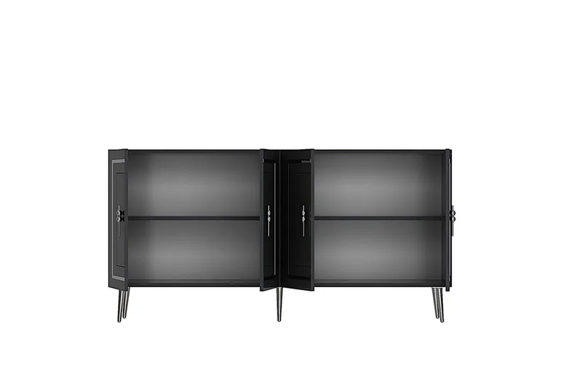 Talon Konsolbord 150 cm - Antracit/Sølv - Møbler - Borde - Aflastningsbord - Entrébord