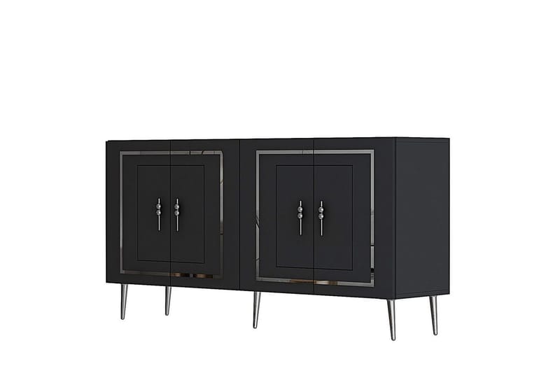 Talon Konsolbord 150 cm - Antracit/Sølv - Møbler - Borde - Aflastningsbord - Entrébord