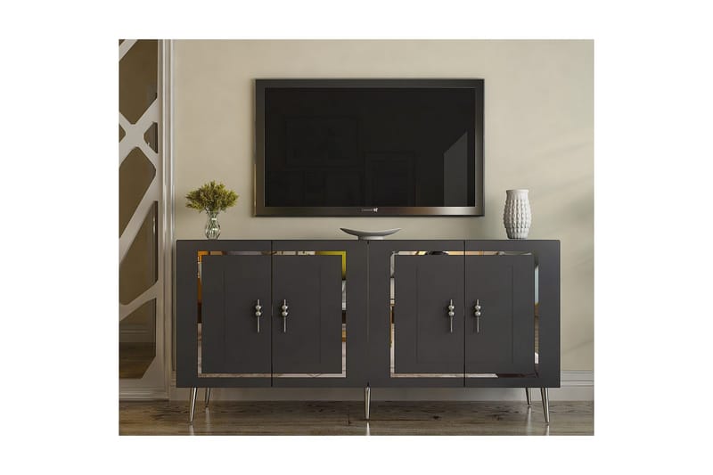 Talon Konsolbord 150 cm - Antracit/Sølv - Møbler - Borde - Aflastningsbord - Entrébord