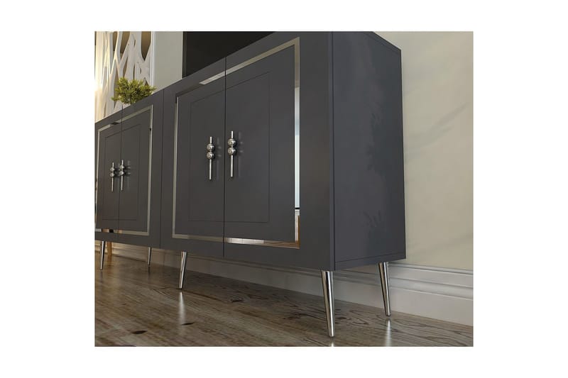 Talon Konsolbord 150 cm - Antracit/Sølv - Møbler - Borde - Aflastningsbord - Entrébord