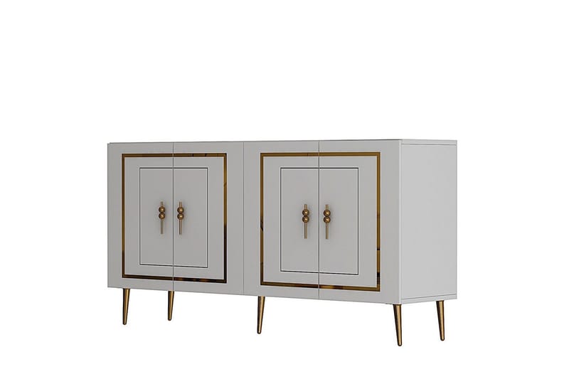 Talon Konsolbord 150 cm - Hvid/Guld - Møbler - Borde - Aflastningsbord - Entrébord
