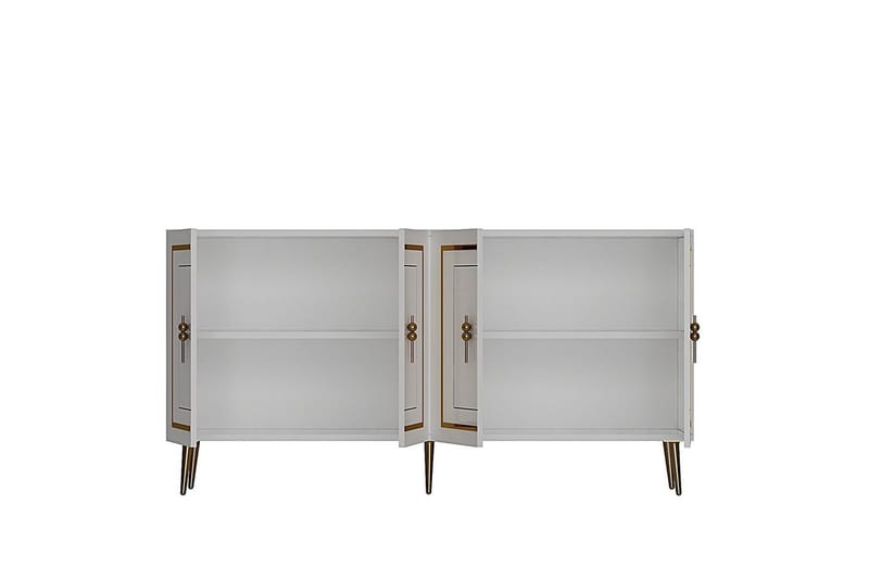Talon Konsolbord 150 cm - Hvid/Guld - Møbler - Borde - Aflastningsbord - Entrébord