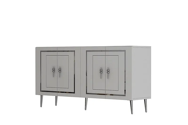 Talon Konsolbord 150 cm - Hvid/Sølv - Møbler - Borde - Aflastningsbord - Entrébord