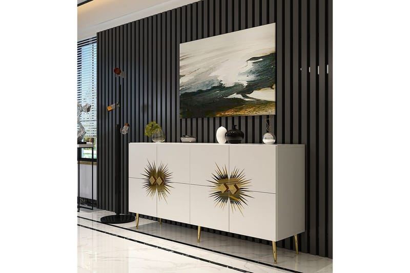 Tari Konsolbord 150 cm - Bronze/Hvid - Møbler - Borde - Aflastningsbord - Entrébord