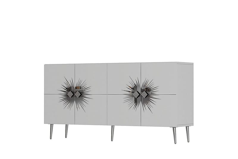 Tari Konsolbord 150 cm - Hvid/Sølv - Møbler - Borde - Aflastningsbord - Entrébord
