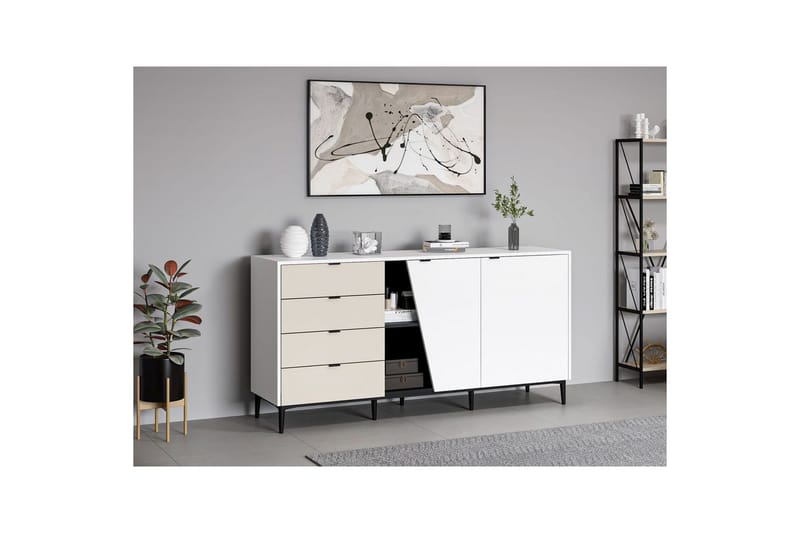 Tarnen Konsolbord 180 cm - Sort/Sand/Hvid - Møbler - Borde - Aflastningsbord - Entrébord