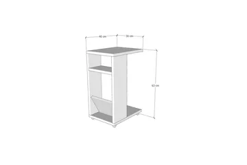 Tekel Sidobord 30 cm - Marmor - Møbler - Borde - Aflastningsbord - Lampebord