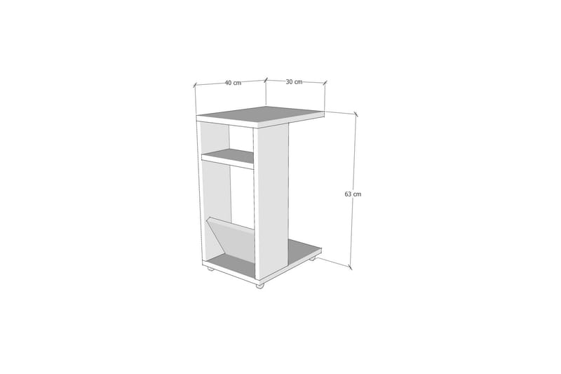 Tekel Sidobord 30 cm - Marmor - Møbler - Borde - Aflastningsbord - Lampebord