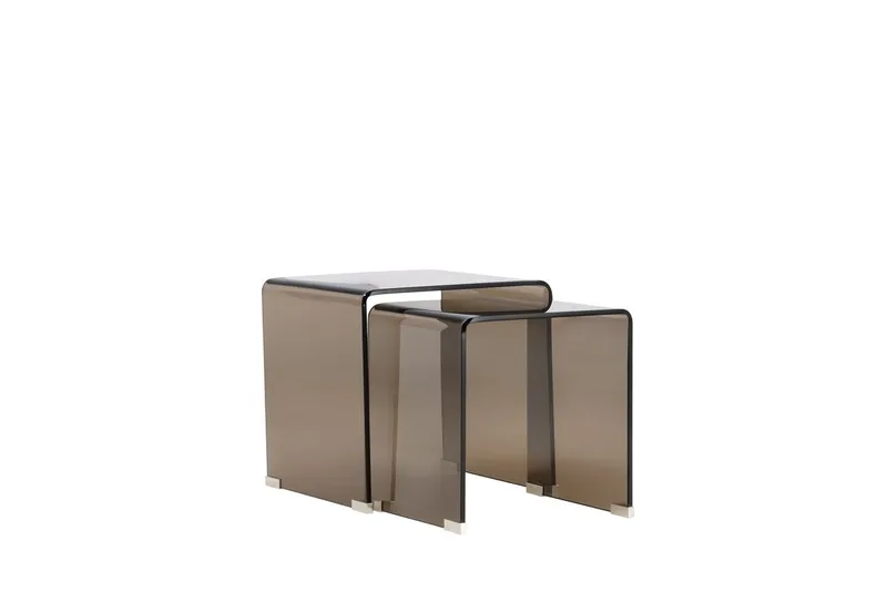 Telemark sidebord 36 cm - Bruntonet glas - Møbler - Borde - Aflastningsbord - Indskudsborde