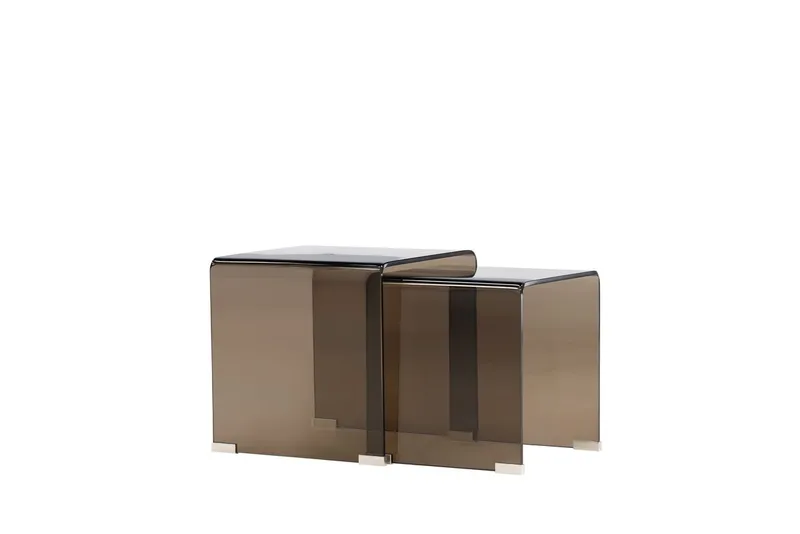 Telemark sidebord 36 cm - Bruntonet glas - Møbler - Borde - Aflastningsbord - Indskudsborde