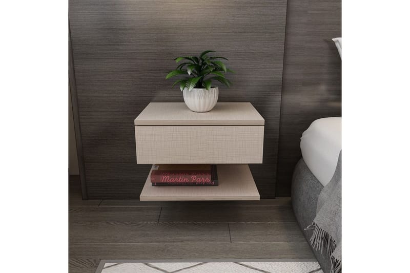 Telo Natbord 45 cm - Beige - Møbler - Borde - Aflastningsbord - Sengebord