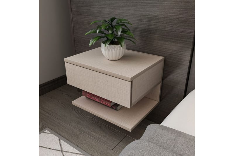 Telo Natbord 45 cm - Beige - Møbler - Borde - Aflastningsbord - Sengebord
