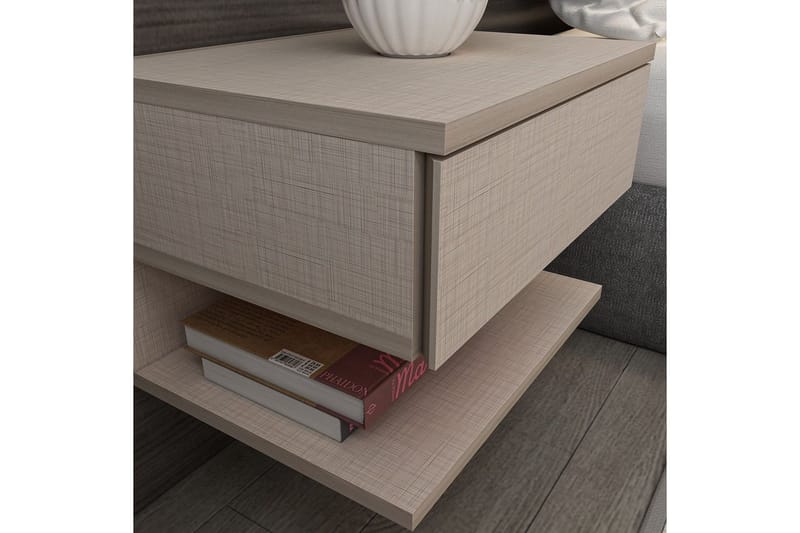Telo Natbord 45 cm - Beige - Møbler - Borde - Aflastningsbord - Sengebord